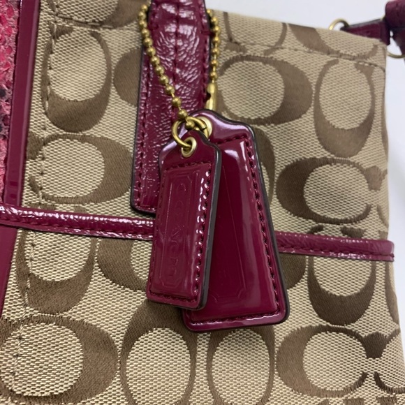 Coach Hand Bag Purse Snakeskin Rare Model - Picture 3 of 6